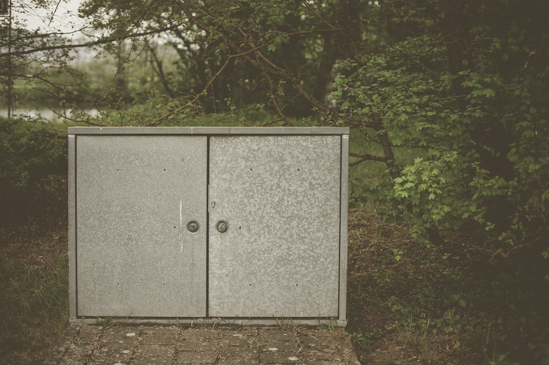 garden, security, forest, tree, closed, plant, cloud, outdoors, day, door, protection, private mailbox, land, toolshed, safety, growth, architecture, closet