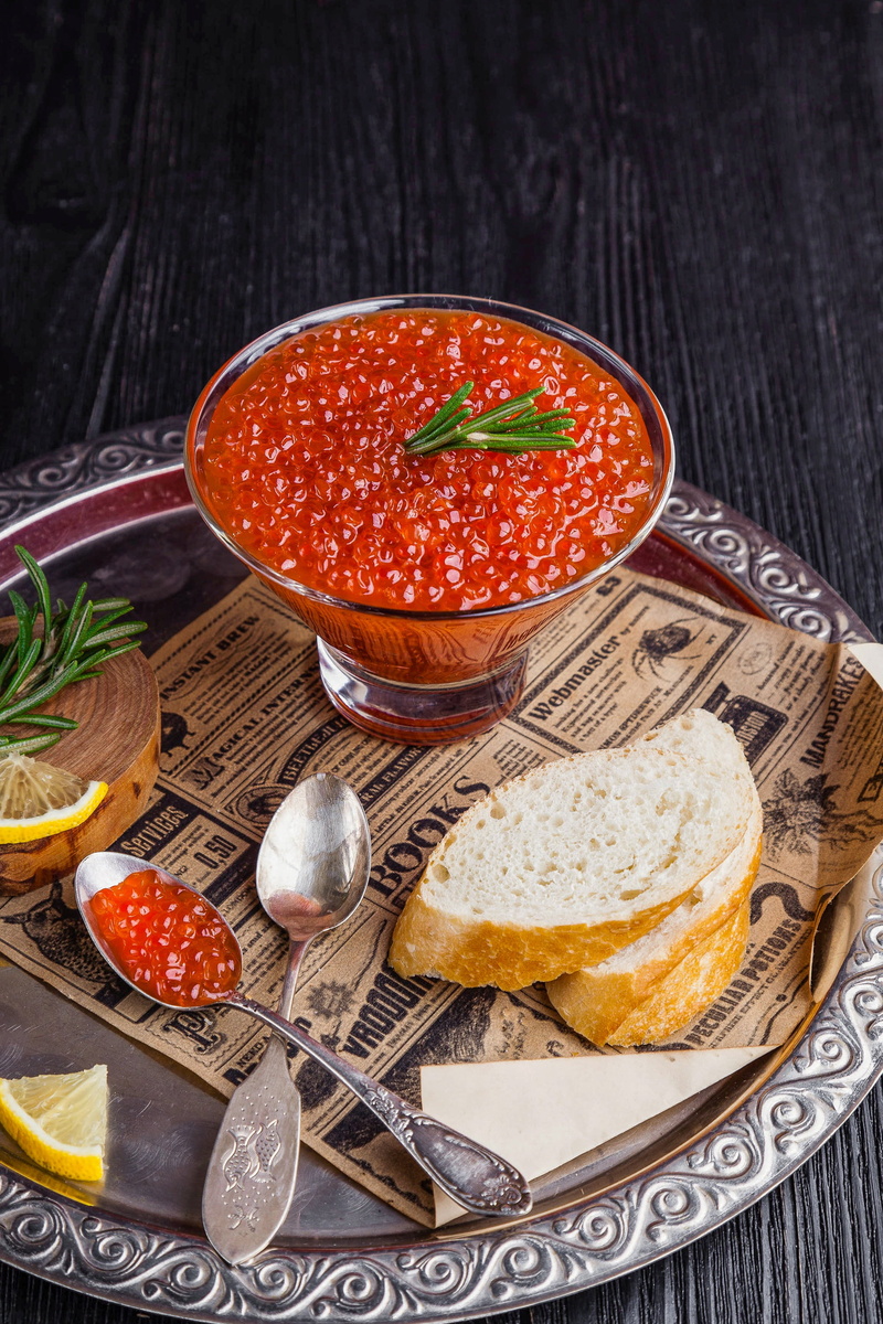 dish, 2K, crockery, nutrition, clear, wood - material, bread, kitchen utensil, breakfast, red caviar, household equipment, food, no people, plate, high angle view