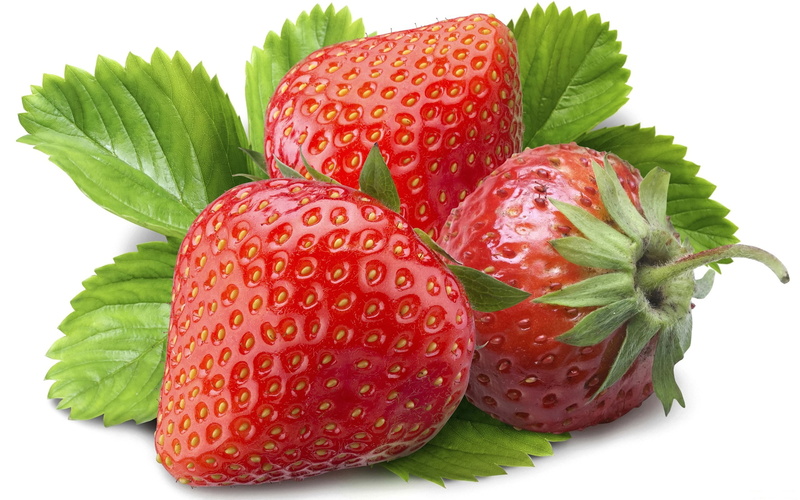 healthy eating, fruit, still life, no people, berry fruit, close-up, group of objects, ripe, leaf, strawberry, plant part, studio shot, indoors, 2K, strawberry background image