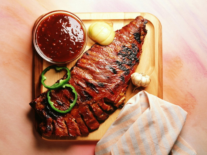 heat - Temperature, sirloin Steak, grilled, rib, directly above, dinner, red, gourmet, rosemary, barbecue Grill, wellbeing, cooking, barbecue, meat, marinated