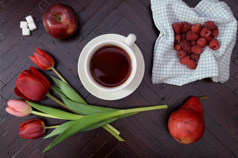 bowl, healthy lifestyle, flora, raspberries, beside, indoors, fruit, flower, bloom, healthy eating, coffee, ingredient, flowers, blossom, directly above