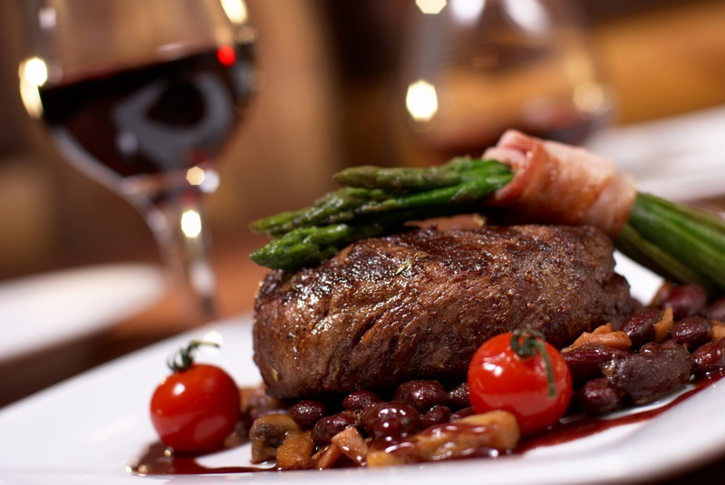 christmas, asparagus, meal, herb, cooking, main Course, rib, alcohol, vegetable, red, food And Drink, indoors, rare, red wine, color Image, meat, wineglass
