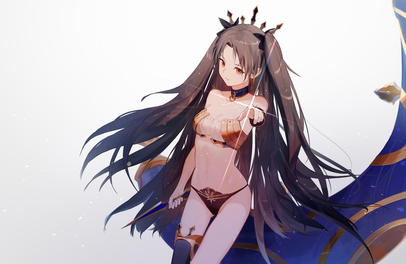 red eyes, long hair, black hair, Mash Kyrielight, 2K