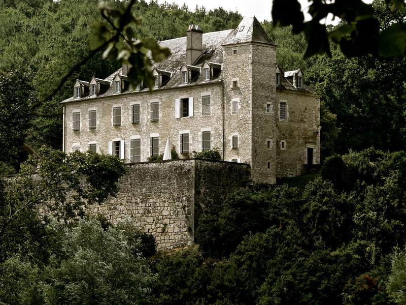 river, chateau, residence, ch, dordogne, medieval, 1080P, animals, unknown, france, castle, teau
