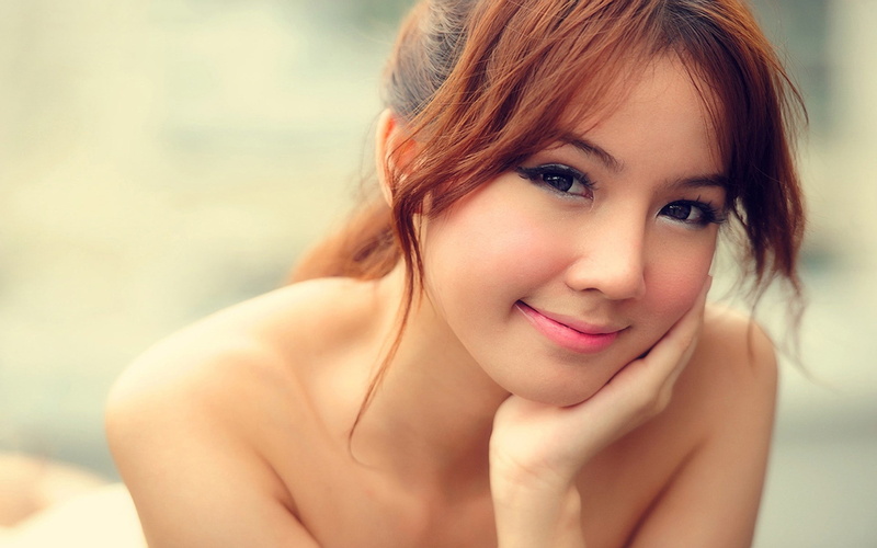 long, brunettes, japanese, blue, hd, celebrity, japan, art, faces, redheads, Blue Eyes, asians, 1080P, people, hair, eyes, Models, chinese
