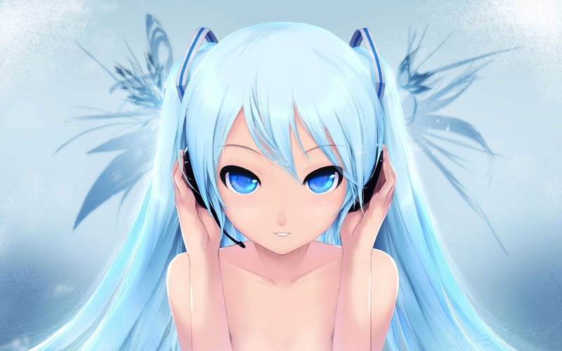 vocaloid, hair, anime, miku, hd, headphones, eyes, girl, aqua, art, girls, blue, hatsune, 720P, hot