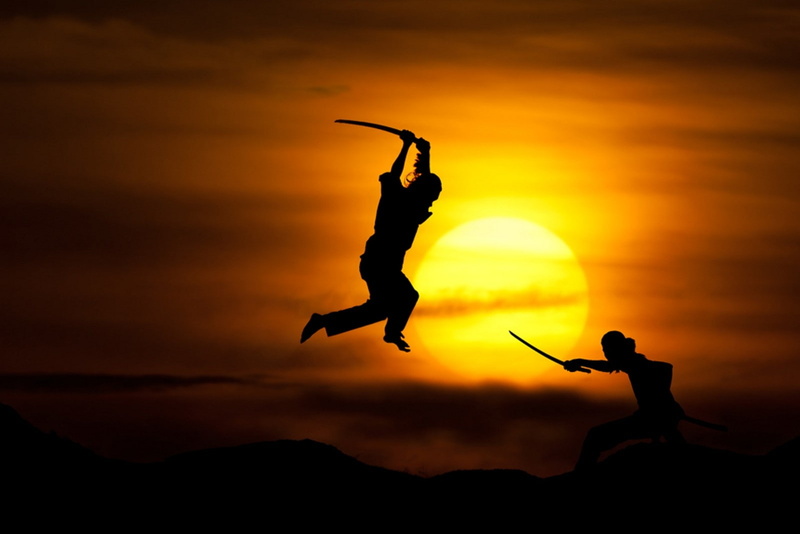 martial, 720P, sunset, nature, samurai, fighters, x, sunsets, hd, art, arts