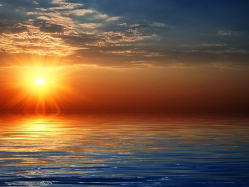 hd, sky, nature, sunsets, sea, art, sun, sunset, 480P, amazing