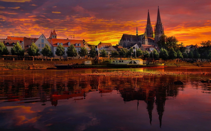 photography, architecture, sunset, orange color, religion, building exterior, buildings, rise, built structure, belief, place of worship, spirituality