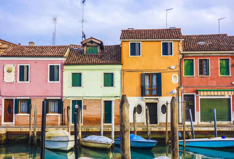 italian houses, famous Place, outdoors, nature, town, transportation, colorful, assorted, multi colored, moored, europe, painted, row house, urban Scene