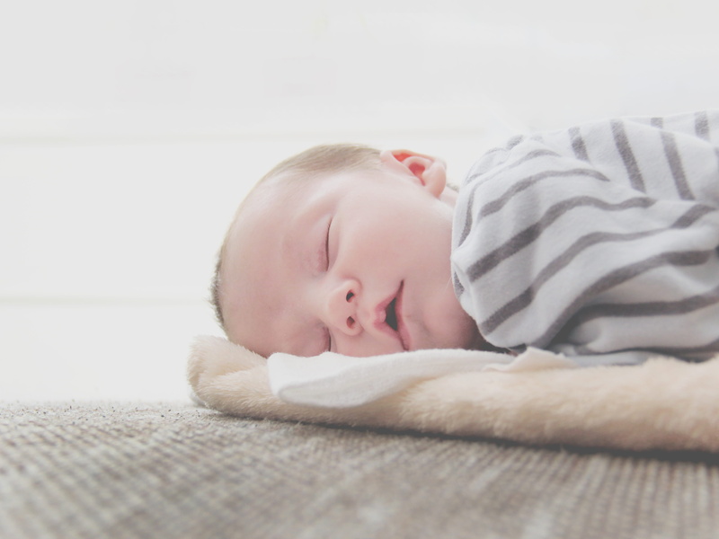 4K, cute, newborn, headshot, sleep, cozy, bedroom, happy, child, bed, lying down, indoors, pyjamas, childhood, one person, innocence, relaxation, young