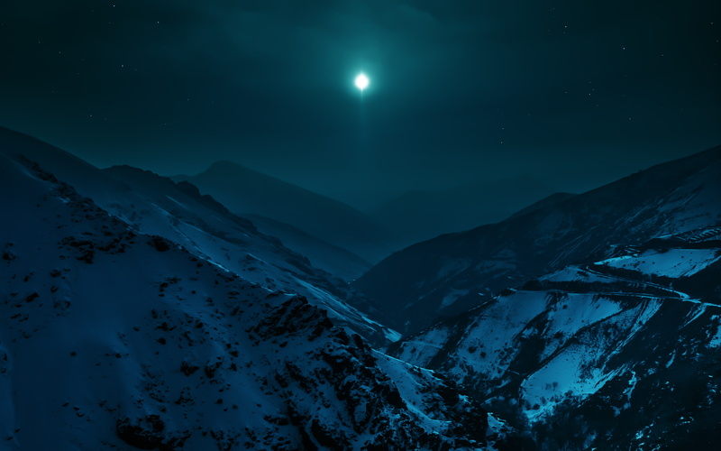 tranquil scene, mountains, snow, beauty in nature, themoon, snowcapped mountain, moon, earth, winter, photography, mountain range, environment, desert