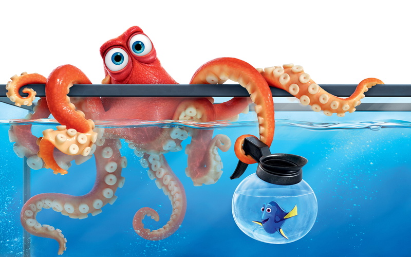 Dory (Finding Nemo), Movie, Hank (Finding Dory), Finding Dory, 4K
