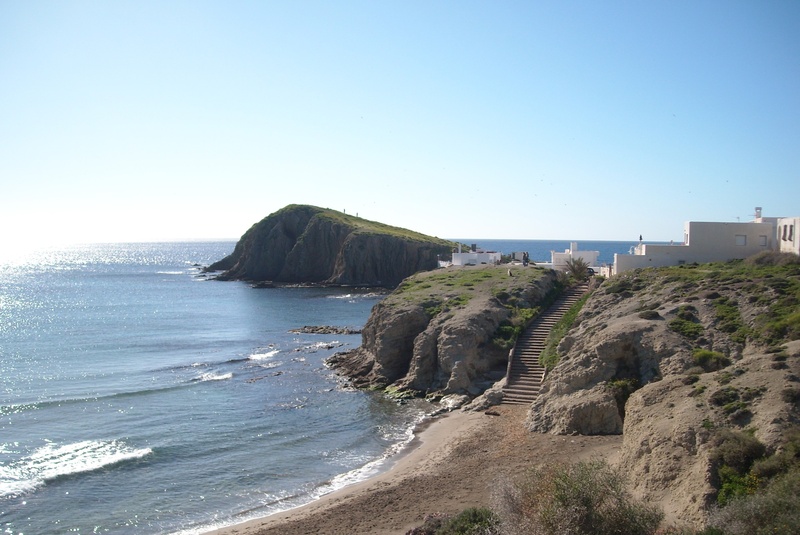 clear sky, copy space, scenics - nature, booked, day, tranquil scene, spain, loneliness, nature, horizon over water, no people, tranquility, sea, rock - object