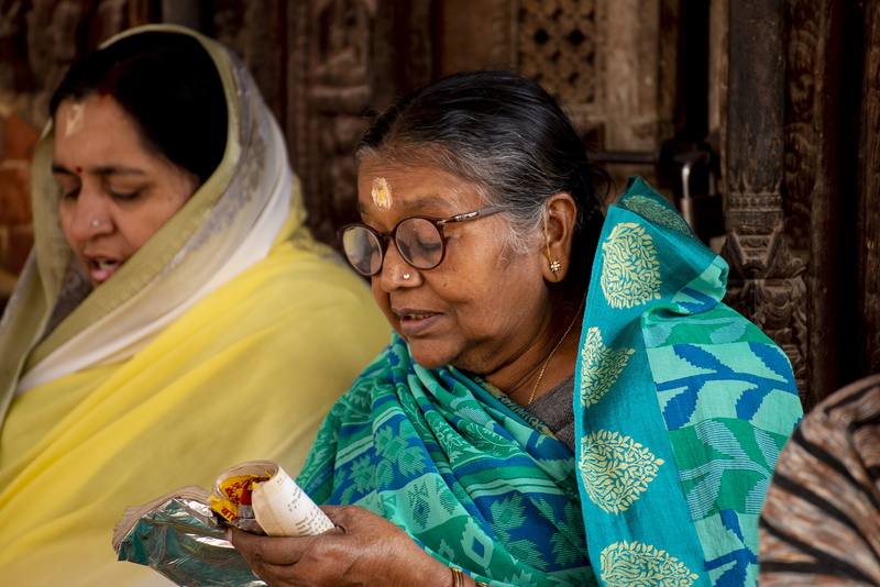 food, care, portrait, accessories, holding, grandchild, females, apparel, senior adult, kathmandu, glasses, wearing, emotion, real people, person, family