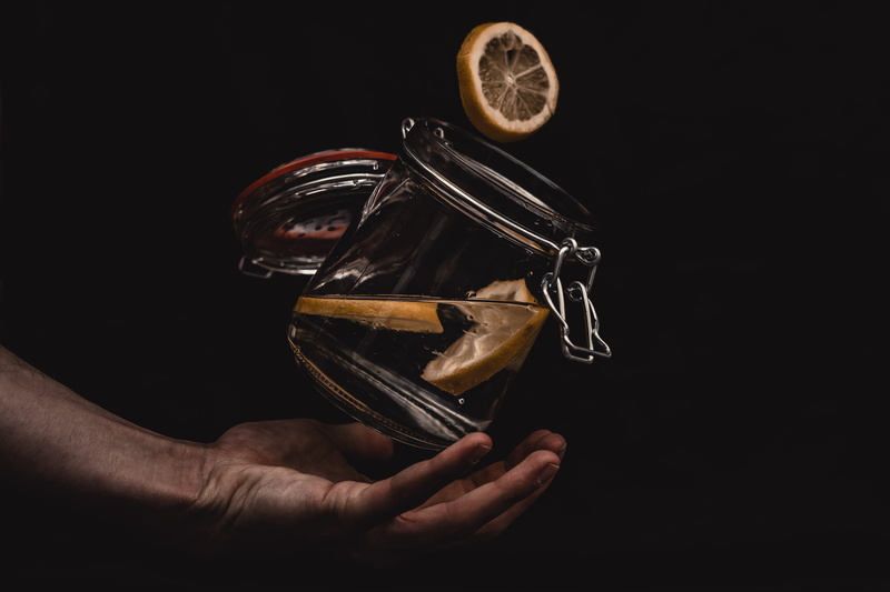 citrus fruit, crystal, black background, accessories, 4K, human, social issues, treasure, jar, plant, person, copy space, ring, holding, human finger