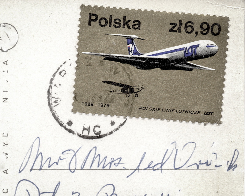 polska, correspondence, post mark, cursive, symbol, postcard, directly above, scrapbook, mail, postage, postmark, writing, travel, card, finance, usa, no people