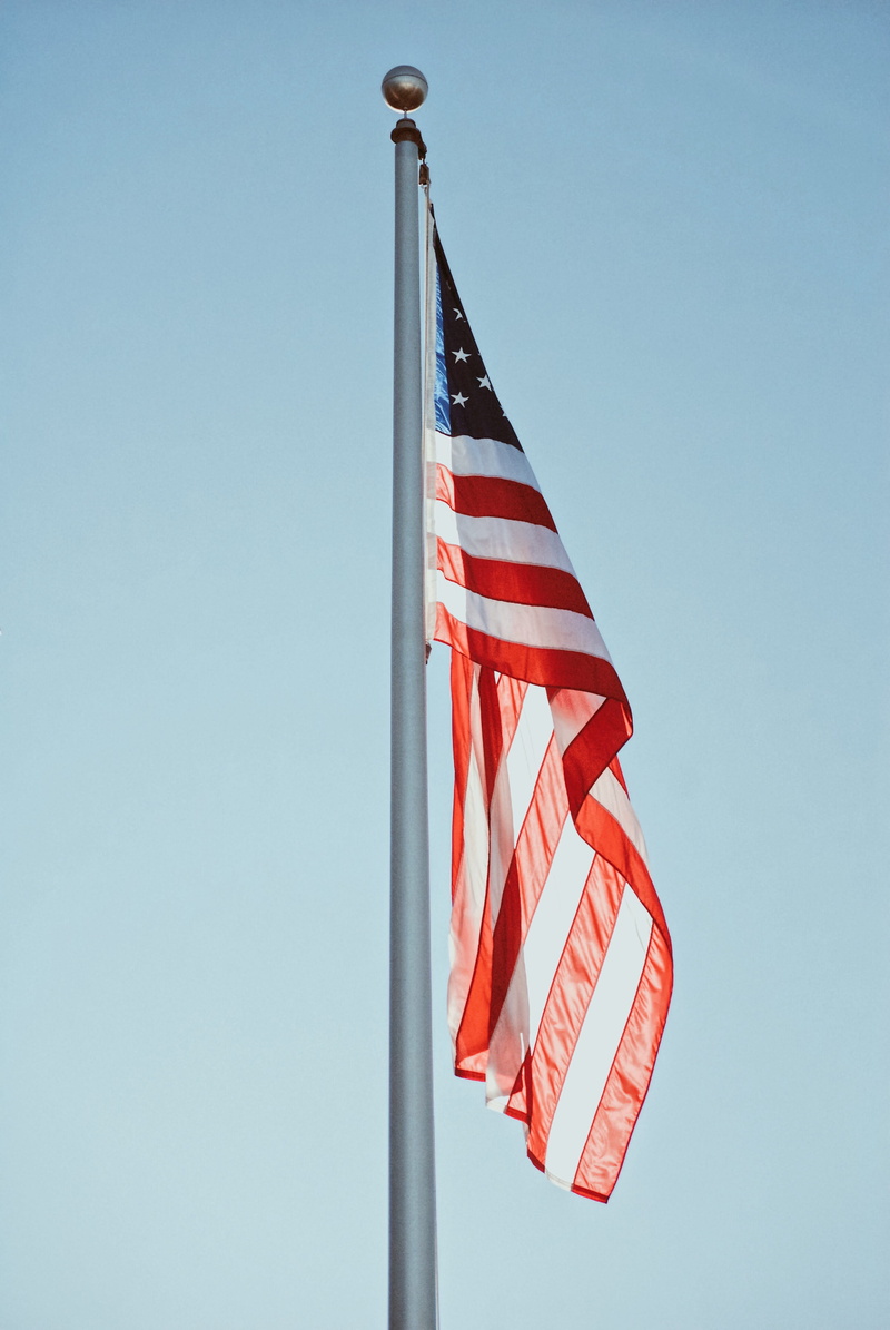 american flag, wire, 4K, environment, transportation, day, no people, display, plaque, lcd screen, red, ship, symbol, freedom, wind, striped, flag, clear sky