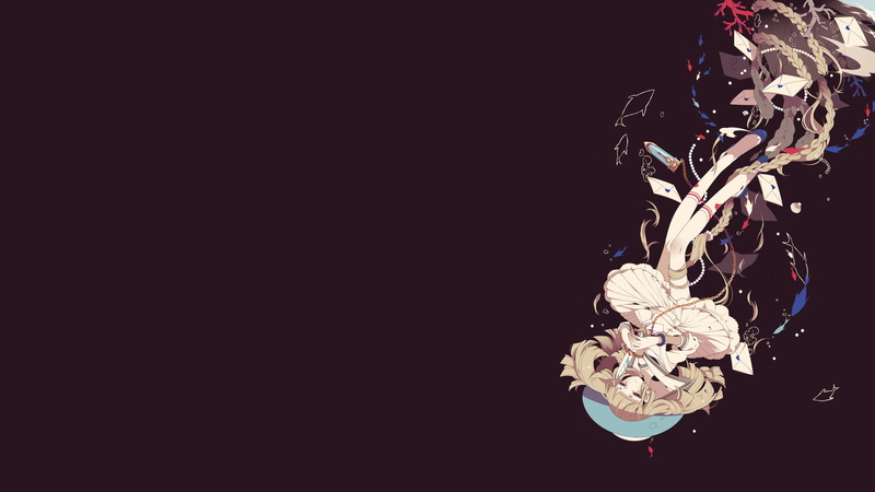black background, lighting equipment, still life, Pixiv Fantasia, no people, mail, love, light - natural phenomenon, anime girls, anime, white color, blonde
