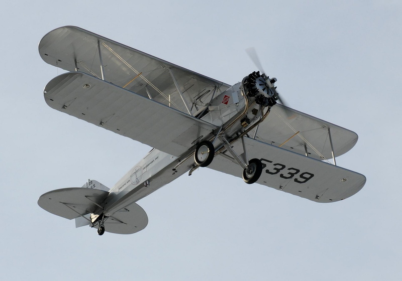 classic, airplane, biplane, boeing, c, mail, aircraft planes, silver, bi-plane, 1080P, antique, plane