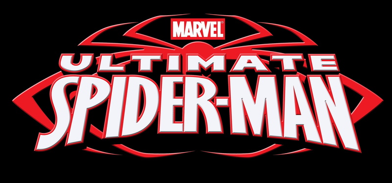 dark, black background, glowing, single word, information sign, text, no people, lighting equipment, marketing, capital letter, red, western script, ultimate spider man