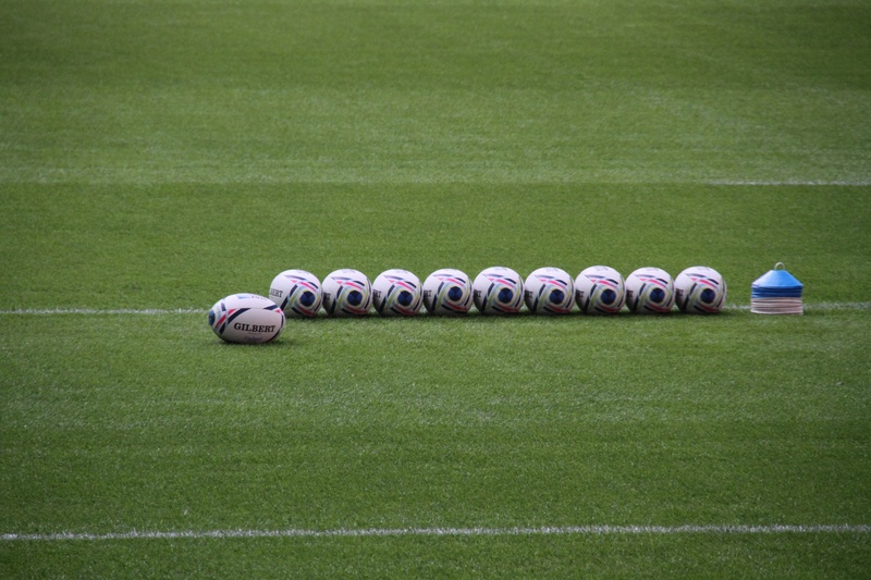 wembley, green color, turf, no people, plant, sports equipment, rugby, cup, stadium, side by side, grass, day, leisure activity, sport, absence, nature