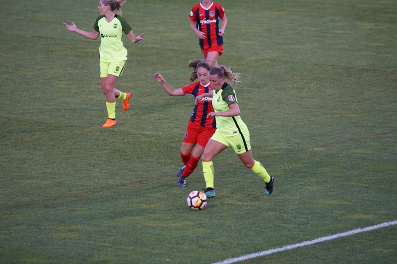 leisure activity, estefania banini, grass, people, motion, boyds, sport, day, team sport, soccer, playing, outdoors, girls, nwsl, females, women, child
