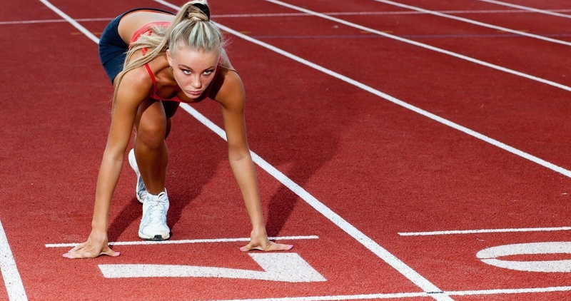 1080P, hd, start, sport, girl, track