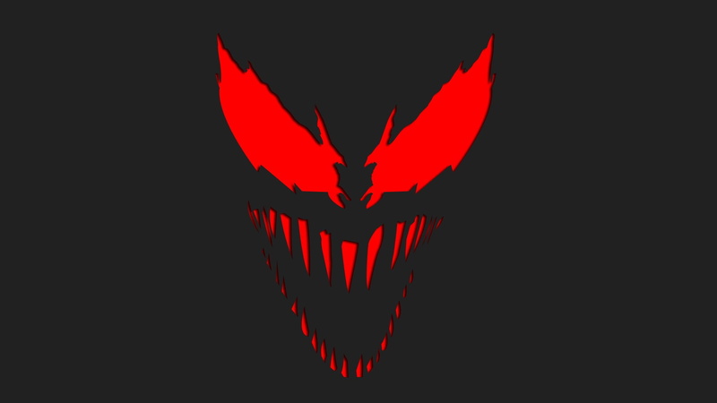 Marvel Comics, Red, 1080P, Carnage, Carnage (Marvel Comics), Spider-Man, Eye, Minimalist