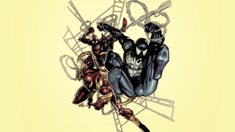 spider, venom, carnage, 1080P, man, hd, cartoon/comic