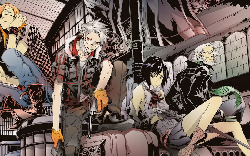 dogs, bullets, characters, four, anime, 1080P, carnage