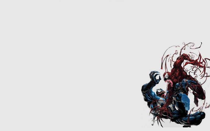 splashing, red, Venom vs Carnage, motion, art and craft, multi colored, pattern, copy space, still life, 720P, indoors, chaos, white background, complexity
