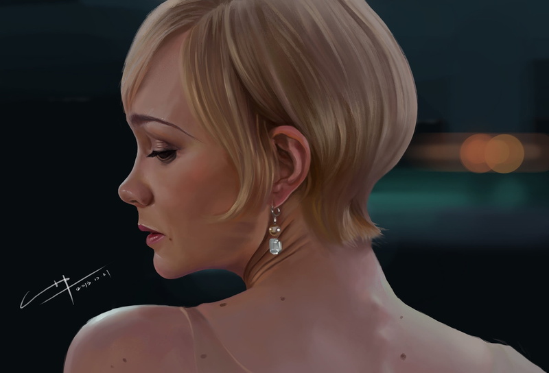 blonde, looking away, hair, actress, beauty, focus on foreground, one person, blond hair, fantasy, art, lifestyles, young adult, real people, young women