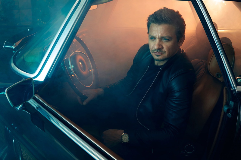 driving, night, Robb Report, actor, black, auto, light, photoshoot, kozhanka, jacket, sitting, Jeremy Renner, Randall Slavin, 1080P