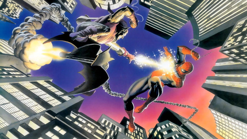goblin, 1080P, hd, green goblin, man, spider-man, vs, spider, green