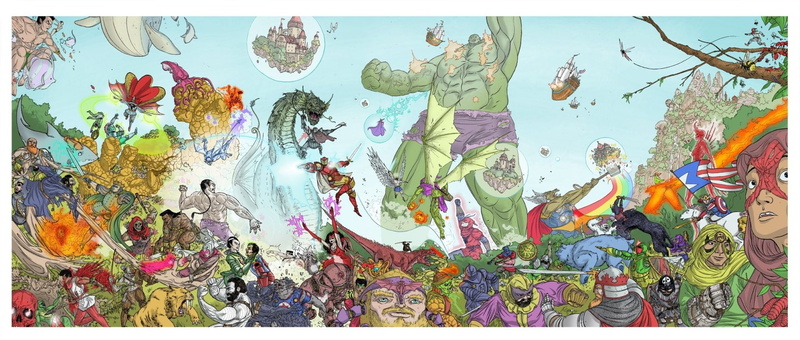 Comics, Fantasy, Beta Ray Bill, Thor, 1080P, Namor the Sub-Mariner, Marvel Comics, Sub-Mariner, Green Goblin, Rogue (Marvel Comics)
