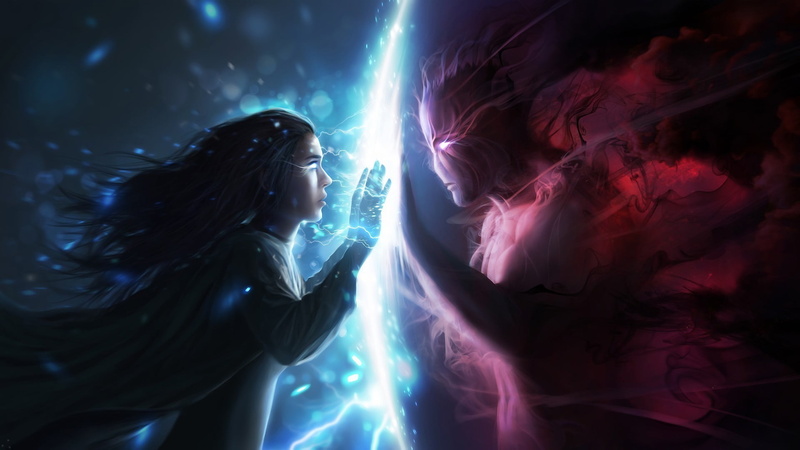 demon, game, women, artwork, illuminated, fantasy art, angel, nightclub, hair, long hair, abstract, adult, performance, laser, enjoyment, arts culture and entertainment