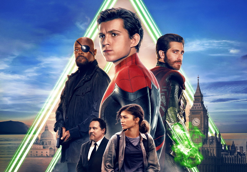 Jake Gyllenhaal, Mysterio (Marvel Comics), 4K, Tom Holland, Spider-Man, Spider-Man: Far From Home, Nick Fury, Zendaya, Samuel L. Jackson