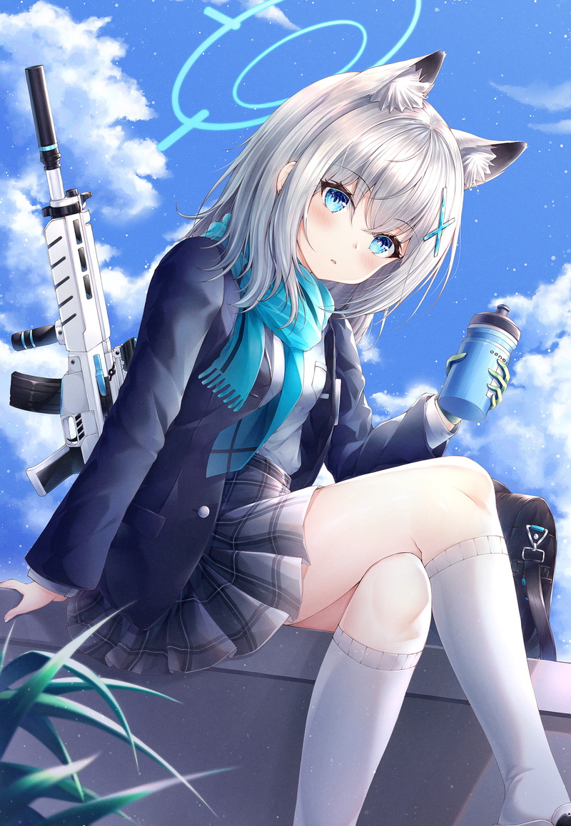 anime, blue archive, anime girls, Shiroko (Blue Archive), 4K