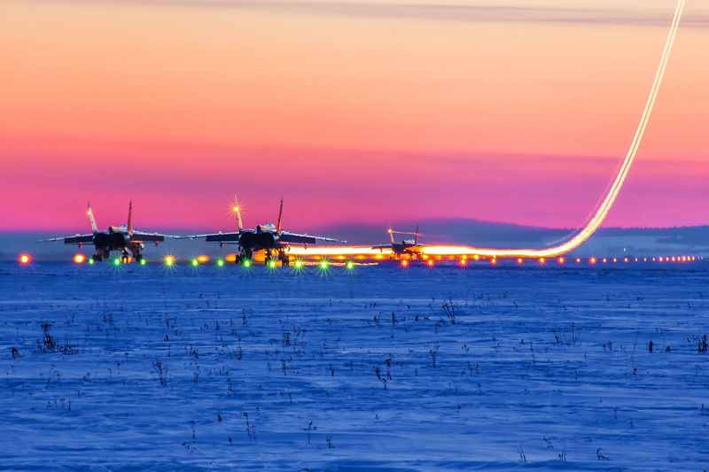 military aircraft, water, sunset, boat, beauty in nature, waterfront, long exposure, illuminated, no people, transportation, nature, dusk, yellow, inflatable