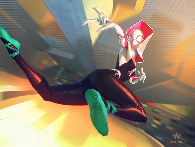 Movie, 1080P, Spider-Gwen, Spider-Man: Into The Spider-Verse