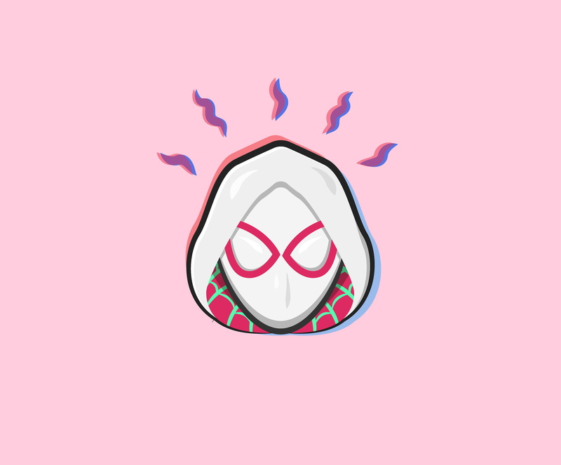 Spider-Gwen, 2K, Comics, Marvel Comics, Minimalist