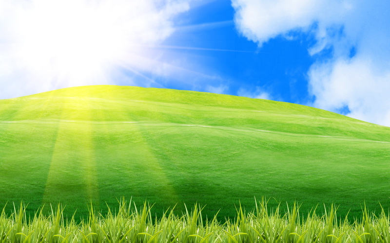 nature, sunlight, green, land, morning, beauty In Nature, rays, screensavers for your desktop, the best Wallpapers for your desktop, field, widescreen