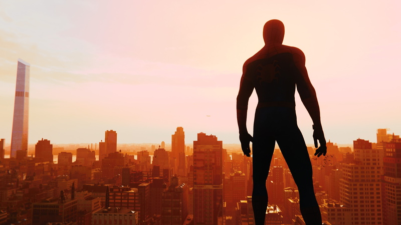 skyline, ps, man, 4K, spider