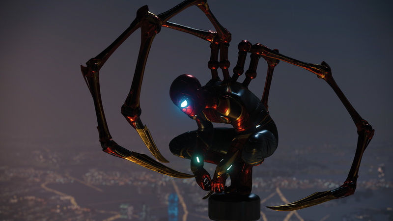 4K, iron, spider, ps, man