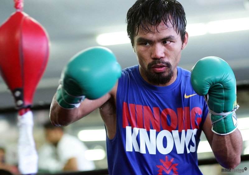 Manny pacquiao, standing, boxing glove, 720P, athlete, 2015, waist up, strength, front view, aggression, exercising, punching, clothing, young adult, Sport