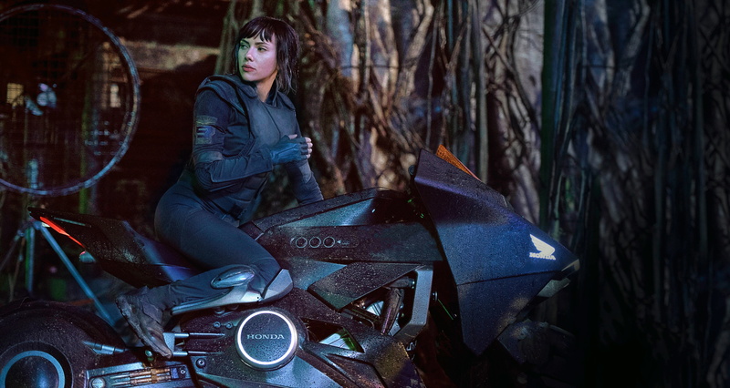 Honda, mecha, motorbike, Scarlett Johansson, Major, movie, film, cinema, 5K, Ghost In The Shell