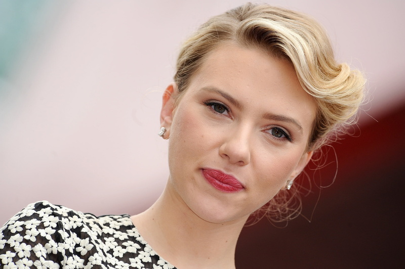 blonde, young women, beauty, headshot, blond hair, one person, young adult, 1080P, look, hairstyle, johansson, contemplation, Scarlett Johansson, bokeh