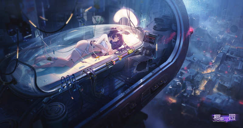 cybergirl, cyberpunk, 4K, 4K