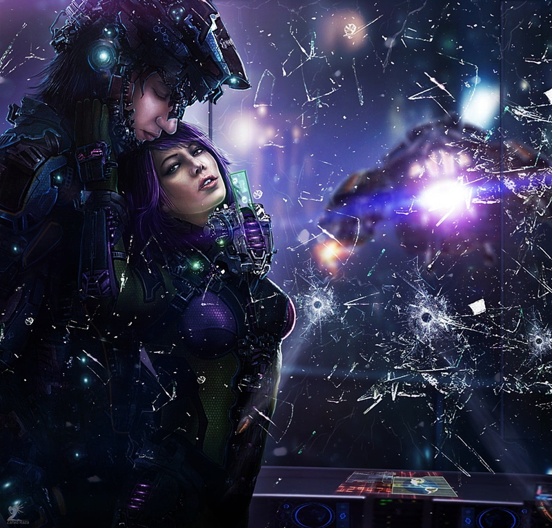 portrait, warm clothing, snowing, cyberpunk, adult, ghost, technology, standing, looking at camera, paper, young adult, winter, women, one person, event